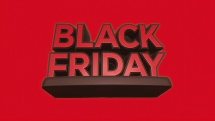 Canvas Print - black friday sign