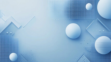 Wall Mural - geometric abstract backgrounds design. composition of simple geometric shapes on a blue background. 