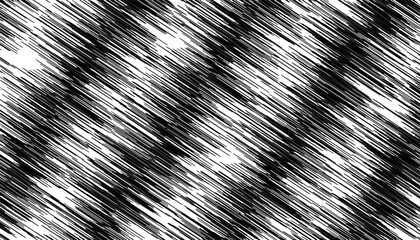 Poster - Black and white grunge pattern with diagonal lines effect. Vector Format Illustration 