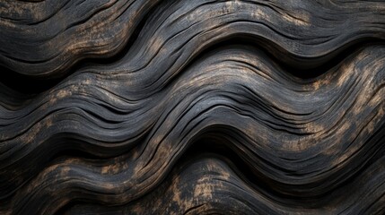 Poster - Dark wood grain texture providing a natural feel