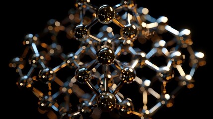 X-Ray Diffraction of Metal Alloy Revealing Atomic Arrangement and Lattice Structure for Scientific Study