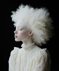 albino female portrait