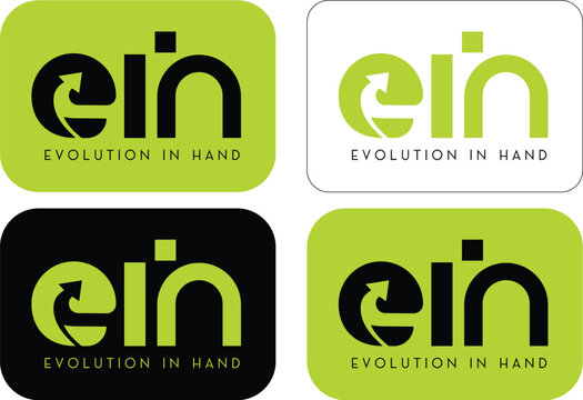 EIH Logo, Evolution In Hand, Creative letter, EIH creative minimalist letter logo. EIH unique vector initials alphabet letter logo design, EIH Logo Letter