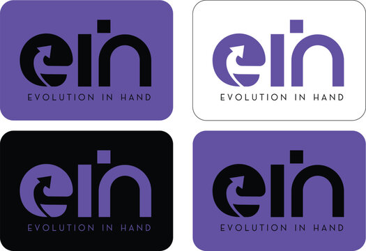 EIH Logo, Evolution In Hand, Creative letter, EIH creative minimalist letter logo. EIH unique vector initials alphabet letter logo design, EIH Logo Letter