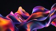 © miliki - Abstract 3D Rendering of Shiny, Fluid Shapes in Vibrant Colors