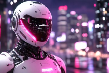 Poster - A cyberpunk-themed digital agenda displayed on a neon-lit screen, surrounded by holographic task reminders and futuristic aesthetics