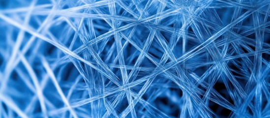 Abstract Blue Fibers