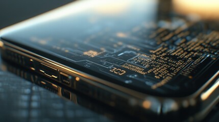 Poster - Smartphone with Circuitry