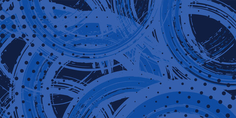 Poster - Abstract background blue vector modern wave lines, eps10.