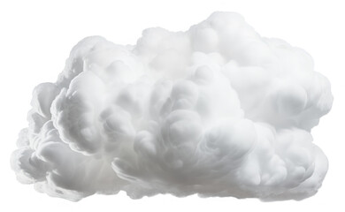 Wall Mural - Fluffy white cloud against clear sky