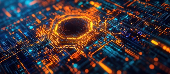 Poster - Abstract Digital Circuitry