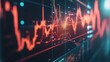 © BloomArt - Red stock market data graph on screen.