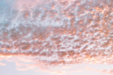 Wall Mural - a beautiful sky tinted by the sun leaving vibrant shades of gold, pink, blue and multicolored. cloud