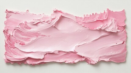 Poster - Soft Pink Acrylic Paint Texture on White Background, Ideal for Artistic Backgrounds, Crafts, or Creative Design Projects for Various Applications