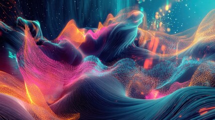 Poster - Abstract Digital Landscape