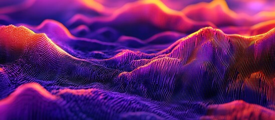 Poster - Abstract Landscape with Vivid Colors