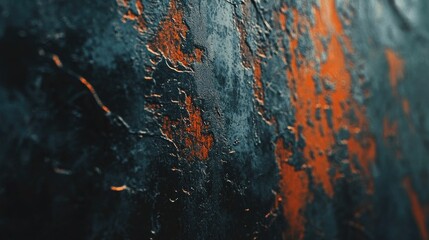 Poster - Abstract Textured Background with Dark Blue and Orange Tones, Suitable for Artistic Themes, Modern Designs, and Wall Art Concepts