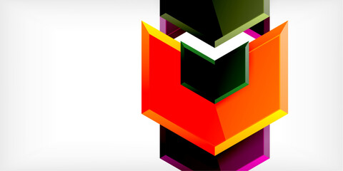 Poster - Technology dynamic arrow geometric background. Vector Illustration For Wallpaper, Banner, Background, Card, Book Illustration, landing page