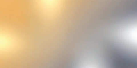 Poster - smooth gradient background with warm golden and cool silver tones creates soothing and elegant visual effect, ideal for modern design projects and product displays