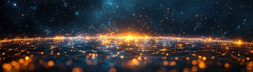 Poster - Visualizing the internet dynamic data flow across a digital landscape for information connectivity