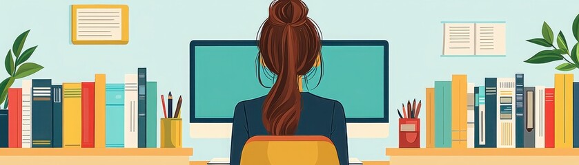Poster - Virtual assistant responds to queries and completes tasks in a home office environment for enhanced productivity
