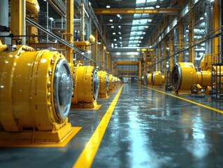 Poster - Enhancing workforce efficiency through virtual reality factory simulation training industrial setting interactive environment immersive experience