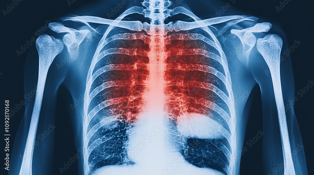 Clear Ribs X Ray Image Showcasing the Detailed Skeletal Anatomy of the Upper ...