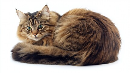 Poster - lovely Siberian cat , soft and sweet