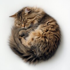 Wall Mural - lovely Siberian cat , soft and sweet