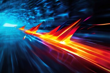 Fototapete - emotion unstoppable momentum visuals forward moving arrows and s