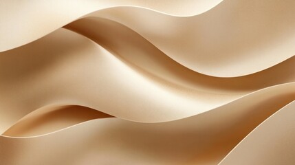 Wall Mural - Abstract beige wavy background with smooth, flowing lines.