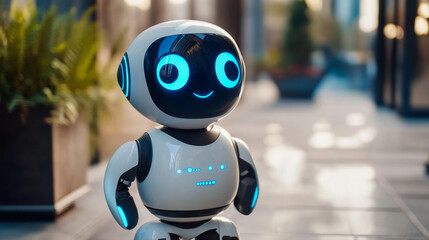 Poster - AI-powered chatbots are the future of online help.  They offer easy, smart conversations.