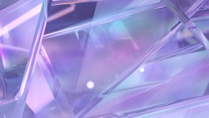 Aufkleber - modern background with polygonal crystals. a geometric gem surface designed in abstract 3d. loop ani
