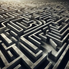 Poster - Subject A labyrinth without a clear entrance or exit Details The