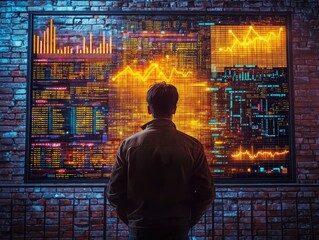 Poster - Cybersecurity expert monitoring network traffic protection in real-time digital environment from a technical perspective
