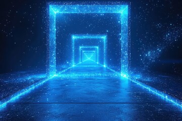 Poster - Processing power unleashed data center of advanced servers technology hub digital landscape high-tech perspective server efficiency for seo impact