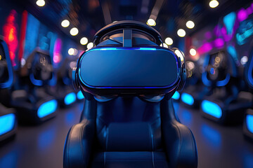 Poster - Immersive virtual reality adventure digital universe interactive experience cloud-connected user perspective cutting-edge technology