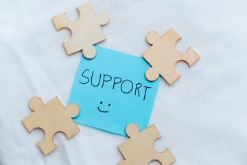 Aufkleber - Support strategies for business growth office environment visual content motivational concept engaging viewpoint