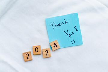 Poster - Business appreciation event for 2024 office environment gratitude notes cozy atmosphere close-up view for seo impact