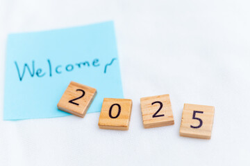 Poster - Welcoming 2025 a business perspective on new beginnings office environment motivational content inspirational viewpoint