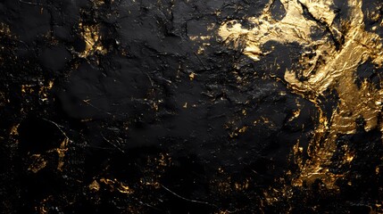Wall Mural - digital technology black gold metal texture poster background