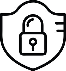 Poster - security icon vector illustration