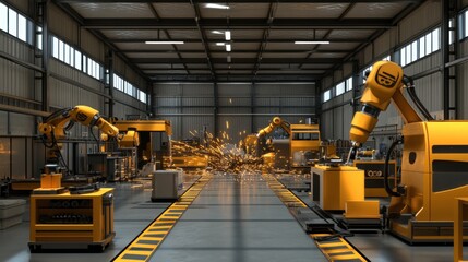 Poster - Industrial Robots Performing Automated Welding Process