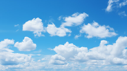 Wall Mural - sky background with tiny clouds. panorama sky background