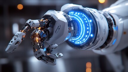 Poster - Advanced Robotic Arm Showing Technological Innovation