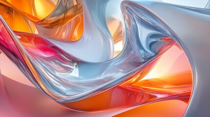 Poster - A piece of art with a lot of curves and swirls