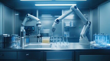 Poster - Robotic Arms in a Modern Sterile Laboratory Setting