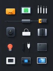 Aufkleber - charger icon. internet things icons universal set for web and mobile