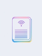 Aufkleber - Ebook multi color style icon. Simple thin line, outline of internet things icons for ui and ux, website or mobile application