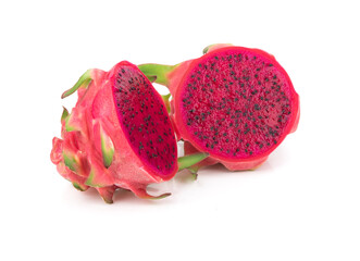 Wall Mural - dragon fruit isolated on white background